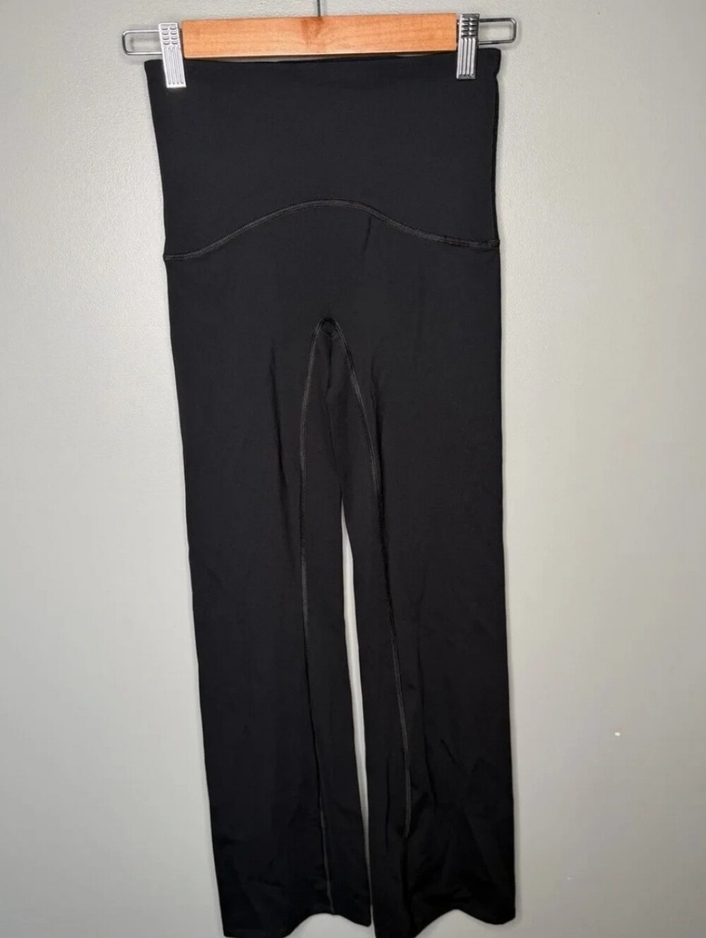 SPANX Black High-Waist Flared Leggings